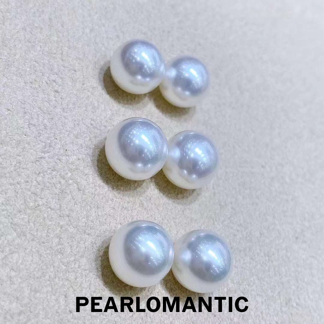 [Fine Jewelry] 18k Gold & Australian White Pearl 9-10mm Classic Earring Studs