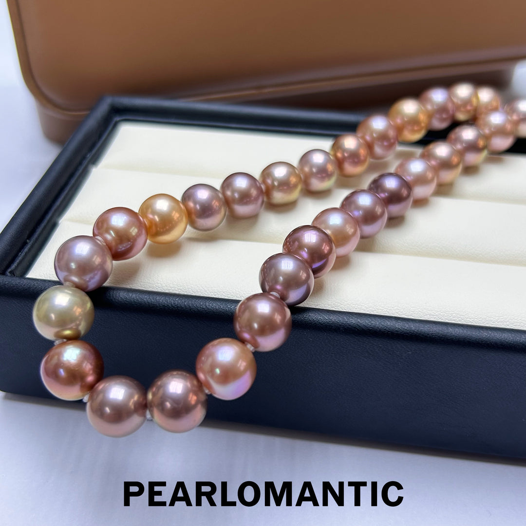 [Mother's Day] Freshwater Edison Pearl 9-11mm Candy Color Classic Necklace 43cm