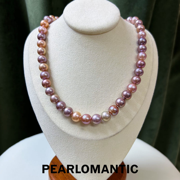 [Mother's Day] Freshwater Edison Pearl 9-11mm Candy Color Classic Necklace 43cm