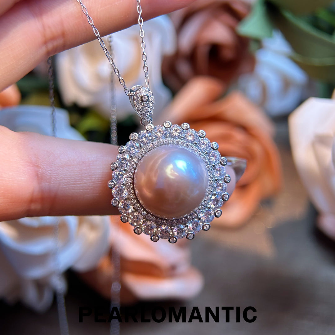[Designer's Choice] Freshwater Pearl 14.8mm Solitary Lustre Silver Pendants
