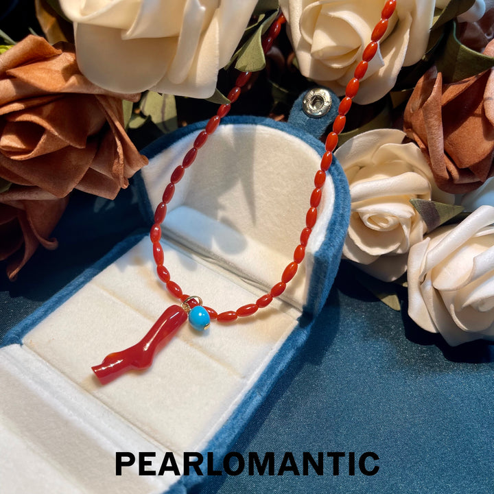 [Designer's Choice] Japan Made Red Coral Dual Styles Pendants & Necklaces