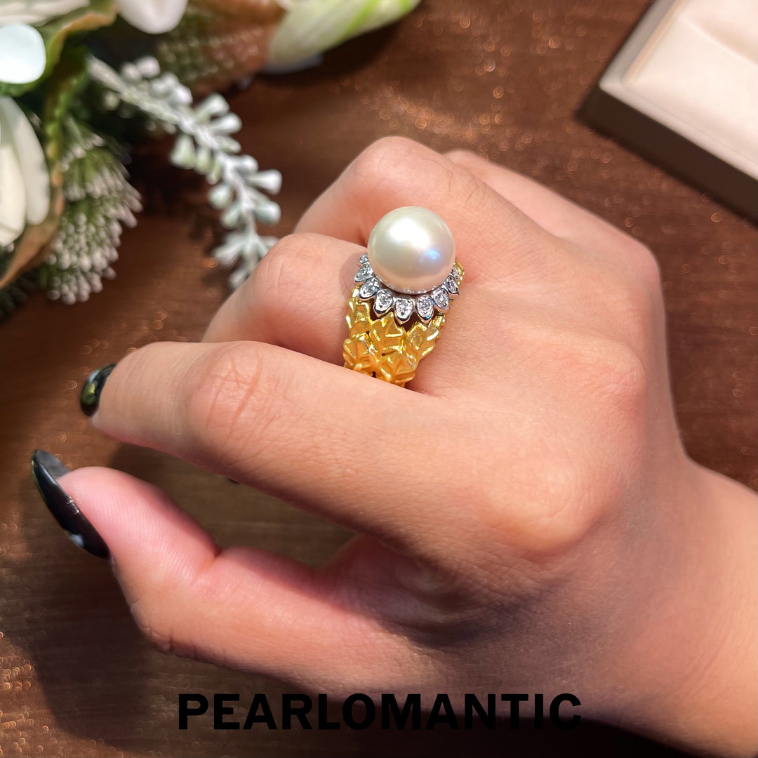 [Designer's Choice] Freshwater Pearl Imperial Grace Adjustable Ring w/ S925 Silver