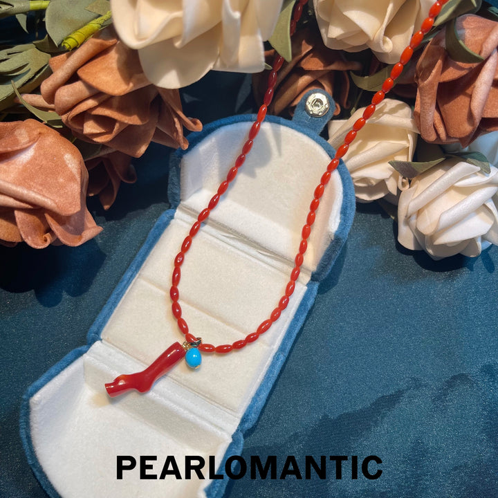 [Designer's Choice] Japan Made Red Coral Dual Styles Pendants & Necklaces