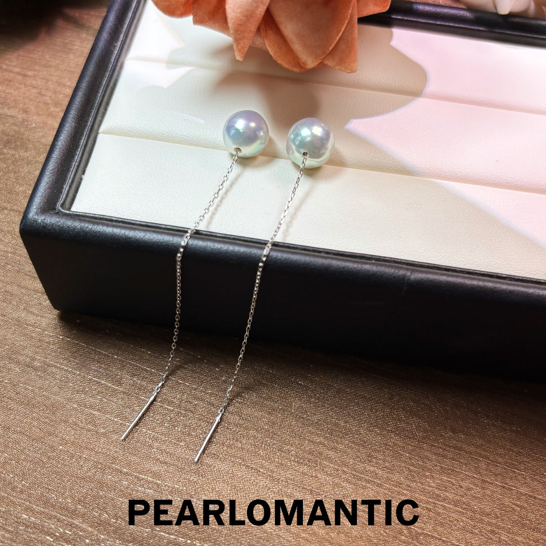 [Fine Jewelry] Akoya Madama Baroque Pearl Agarwood Convertible Threader Earrings