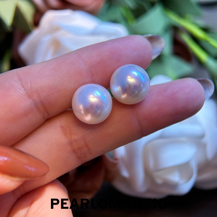 [Designer's Choice] Freshwater Pearl 12-13mm Excellent Luster Classic Essential Earring Studs