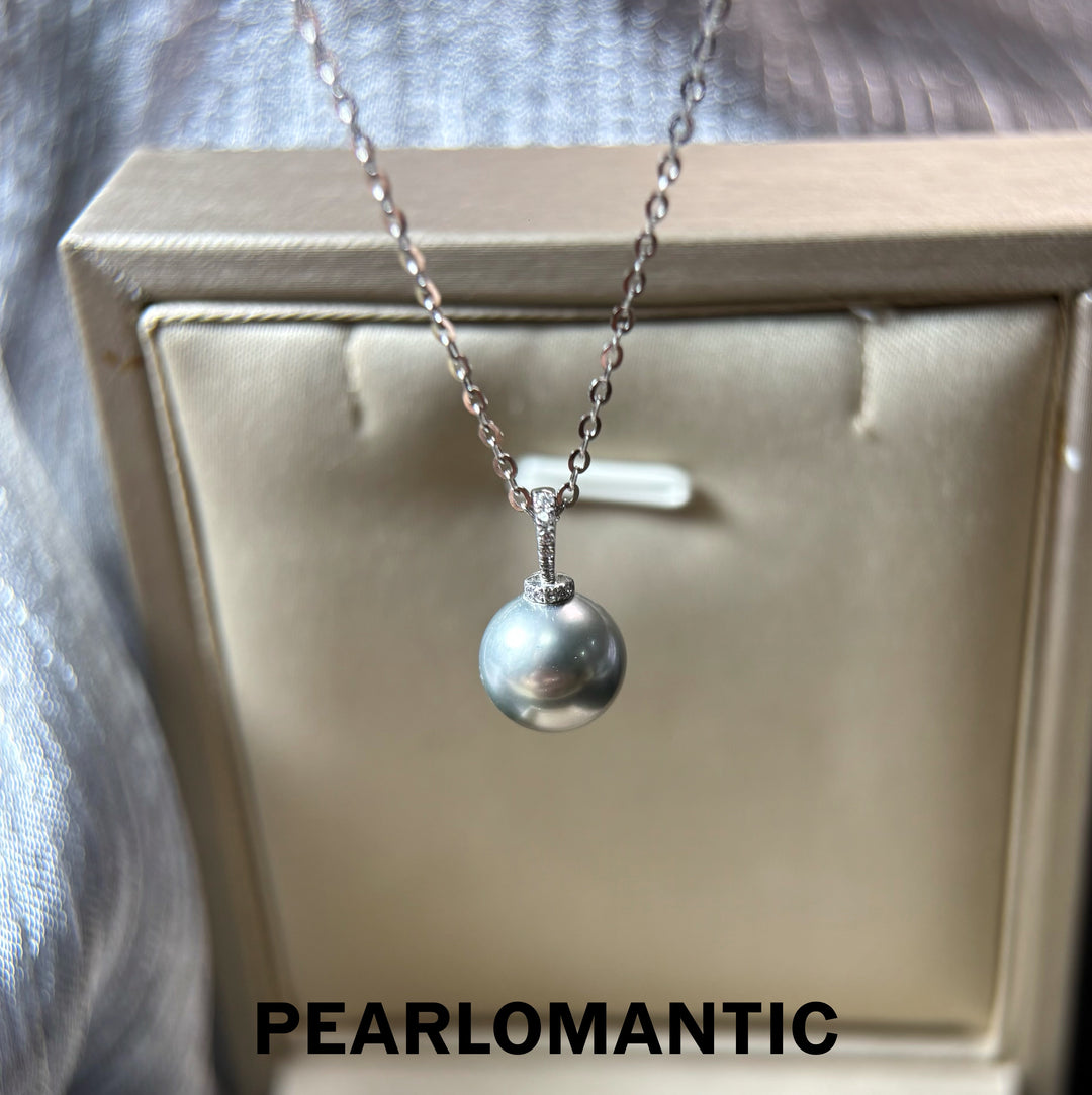 [Fine Jewelry] Tahitian Platinum Gray Pearl PT900 Enhancer Pendant