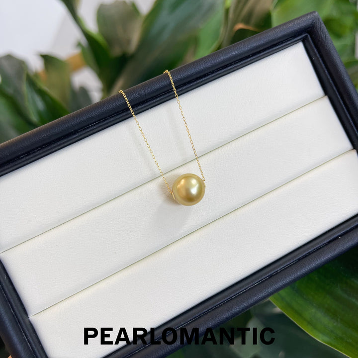 [Fine Jewelry] South Sea Philippines Gloden 10-11mm Pearl Single Pendant w/ 18k Gold