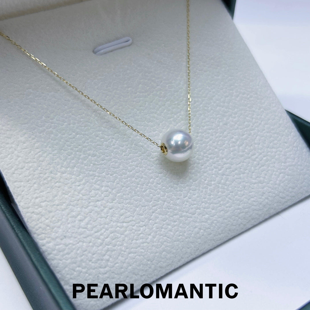 [Fine Jewelry] Hanadama 8-9mm Pearl Top Level Single Pendant w/ 18k Gold