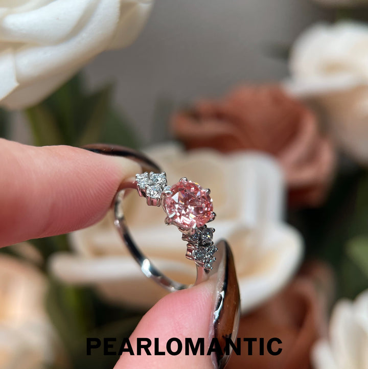 [Fine Jewelry] Lab-Grown Diamonds Pink Starlight PT900 Ring US Size 6.5