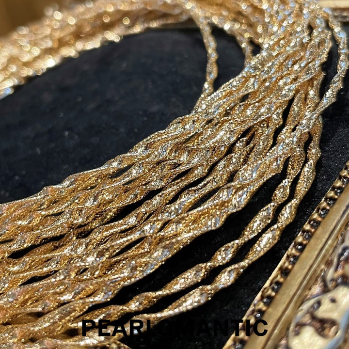 [Fine Jewelry] Italian Crafted 18K Gold Meticulously Detailed Choker About 40cm