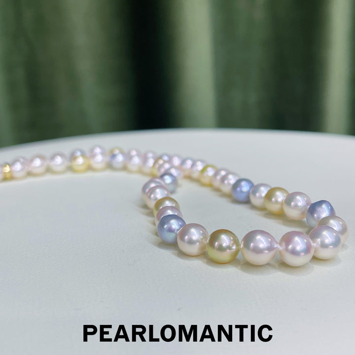 [Designer's Choice] Akoya Baroque 8-8.5mm Necklace Natural Candy Color w/ s925 Clasp