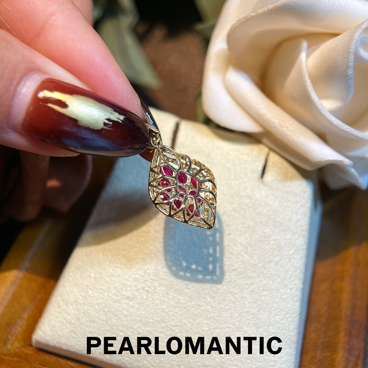 [Fine Jewelry] 18k Gold & Ruby Empress Luxury All-Purpose Pendant with CGRL Certification