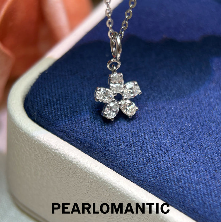 [Fine Jewelry] Diamond Blossom PT900 Platinum 1ct Lab-Grown Diamond Convertible Pendant