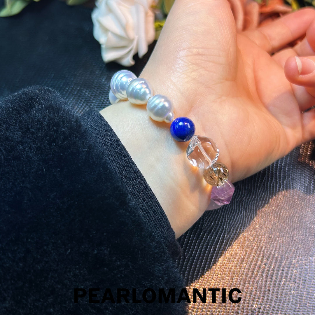 [Elección del diseñador] Pulseras "Cosmic Pulse" con perlas australianas y cristales naturales