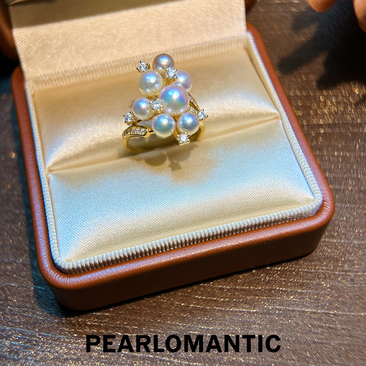 [Designer's Choice] Akoya Pearl 3-7mm Luminous Bloom Ring w/ S925 Silver