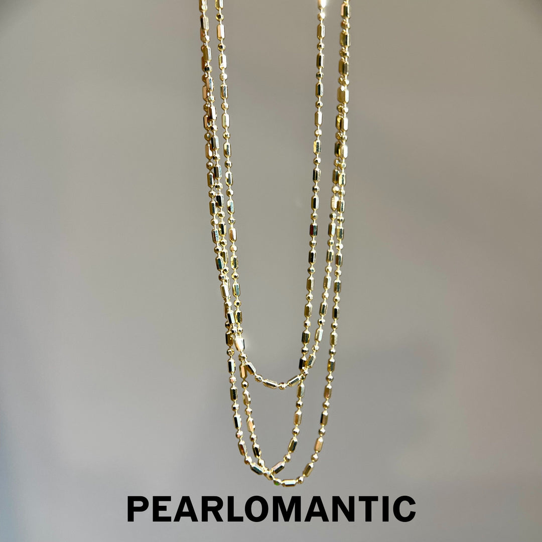 [Group-Buying] Golden Bead 18K Japan-Made Adjustable Bead Chain Necklace 45–50cm