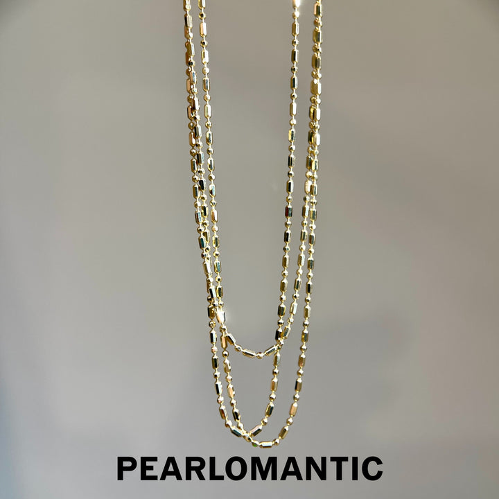 [Group-Buying] Golden Bead 18K Japan-Made Adjustable Bead Chain Necklace 45–50cm