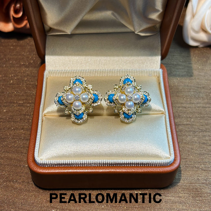 [Designer's Choice] Freshwater Pearl Celestial Cross Earrings, Pendants or Sets