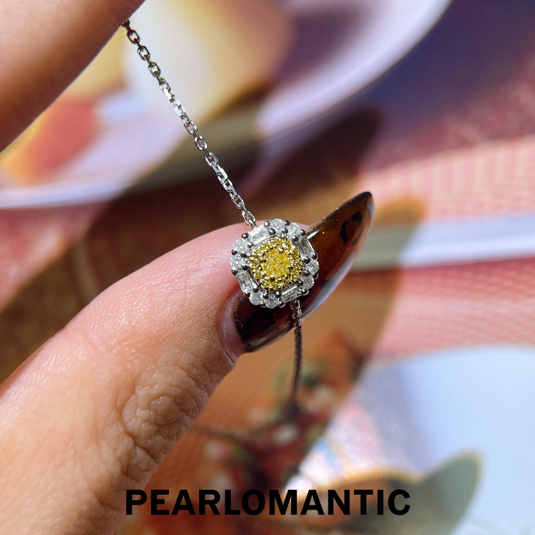 [Fine Jewelry] 18k White Gold &amp; Yellow Diamonds Golden Solstice Adjustable Bracelets