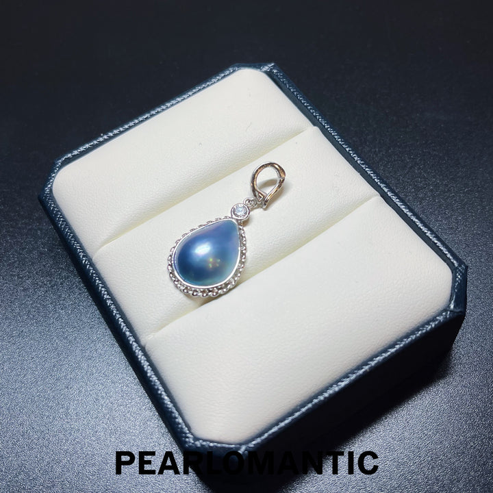 [Designer's Choice] Salterwater Mabe Pearl 13*17mm All-purpose Drop Shape Design Pendant w/ s925