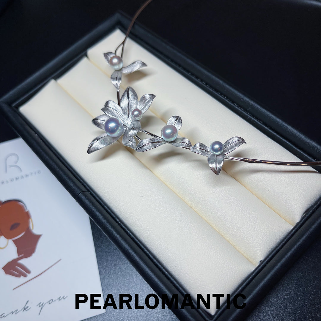 [Fine Jewelry] Akoya Madama Pearl 4-8mm Silver Collar w/ S925