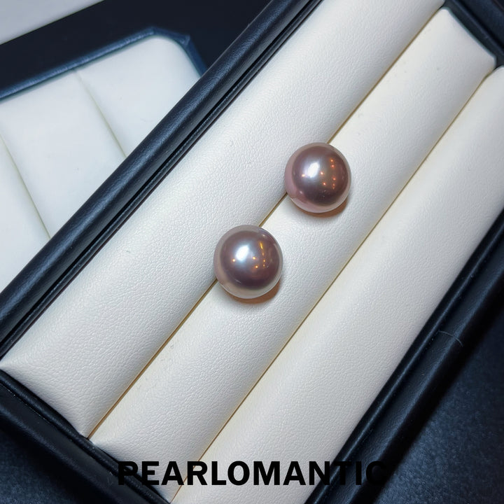 [Everyday Essentials] Freshwater Edison Pearl 14-15mm Natural Metal Color Earring Stud w/ 18k Gold