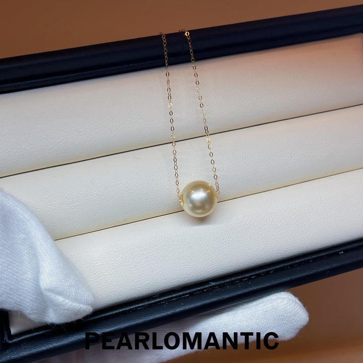 [Fine Jewelry] South Sea Golden 10-11mm Pearl Single Design Pendant w/ 18k Gold