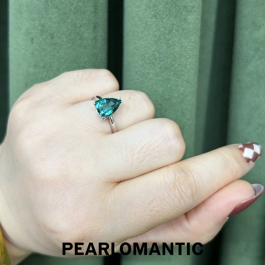 [Fine Jewelry] Rare Shape Tourmaline Nova Tria Ring Size 6.5 with PT900