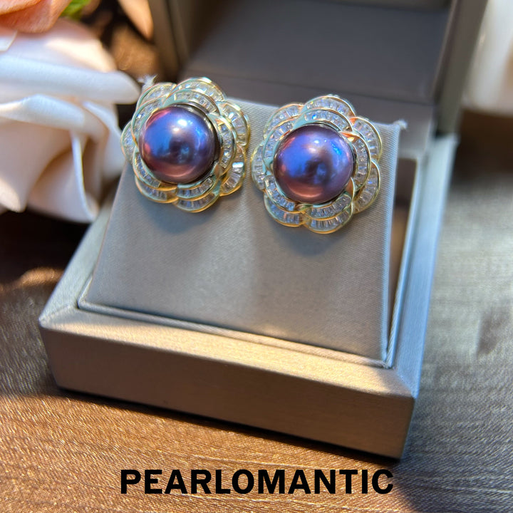 [Group-Buying] Freshwater Pearl 11-12mm Orchid - Inspired Glamour Earring Studs
