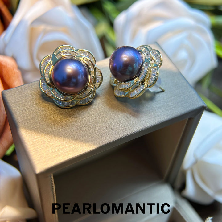 [Group-Buying] Freshwater Pearl 11-12mm Orchid - Inspired Glamour Earring Studs