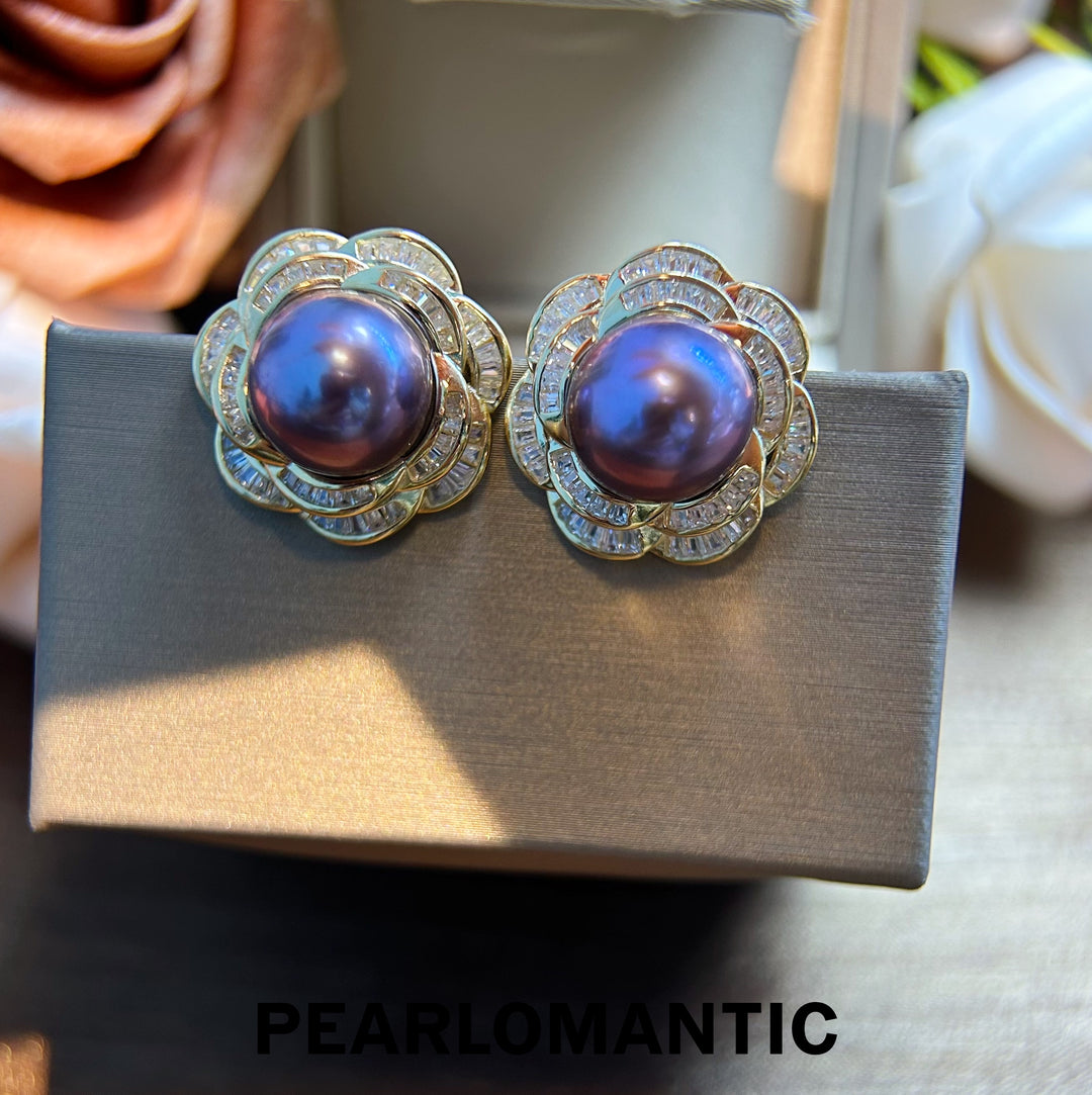 [Group-Buying] Freshwater Pearl 11-12mm Orchid - Inspired Glamour Earring Studs