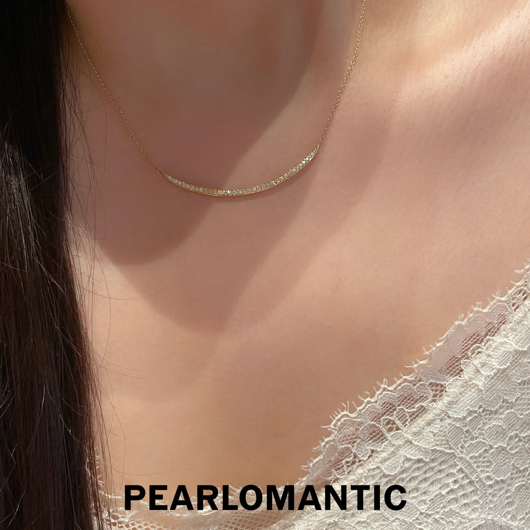 [Group-Buying] 18K Gold Lab-Grown Diamond 0.29ct Dawn Smile Adjustable Necklace