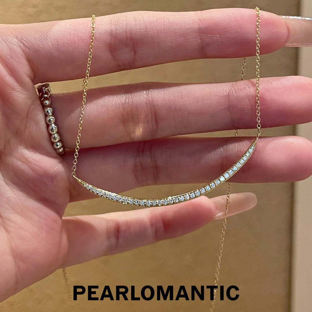 [Group-Buying] 18K Gold Lab-Grown Diamond 0.29ct Dawn Smile Adjustable Necklace