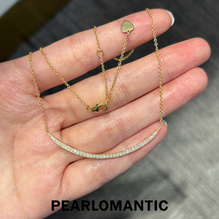 [Group-Buying] 18K Gold Lab-Grown Diamond 0.29ct Dawn Smile Adjustable Necklace