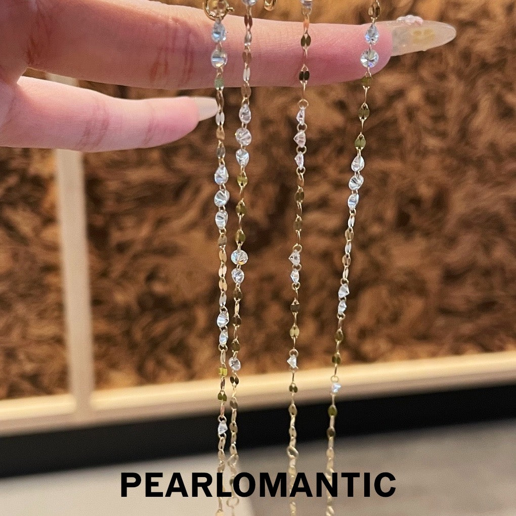 [Group-Buying] 1.3ct Lab Diamond Sparkle Station Necklace in 18K Gold