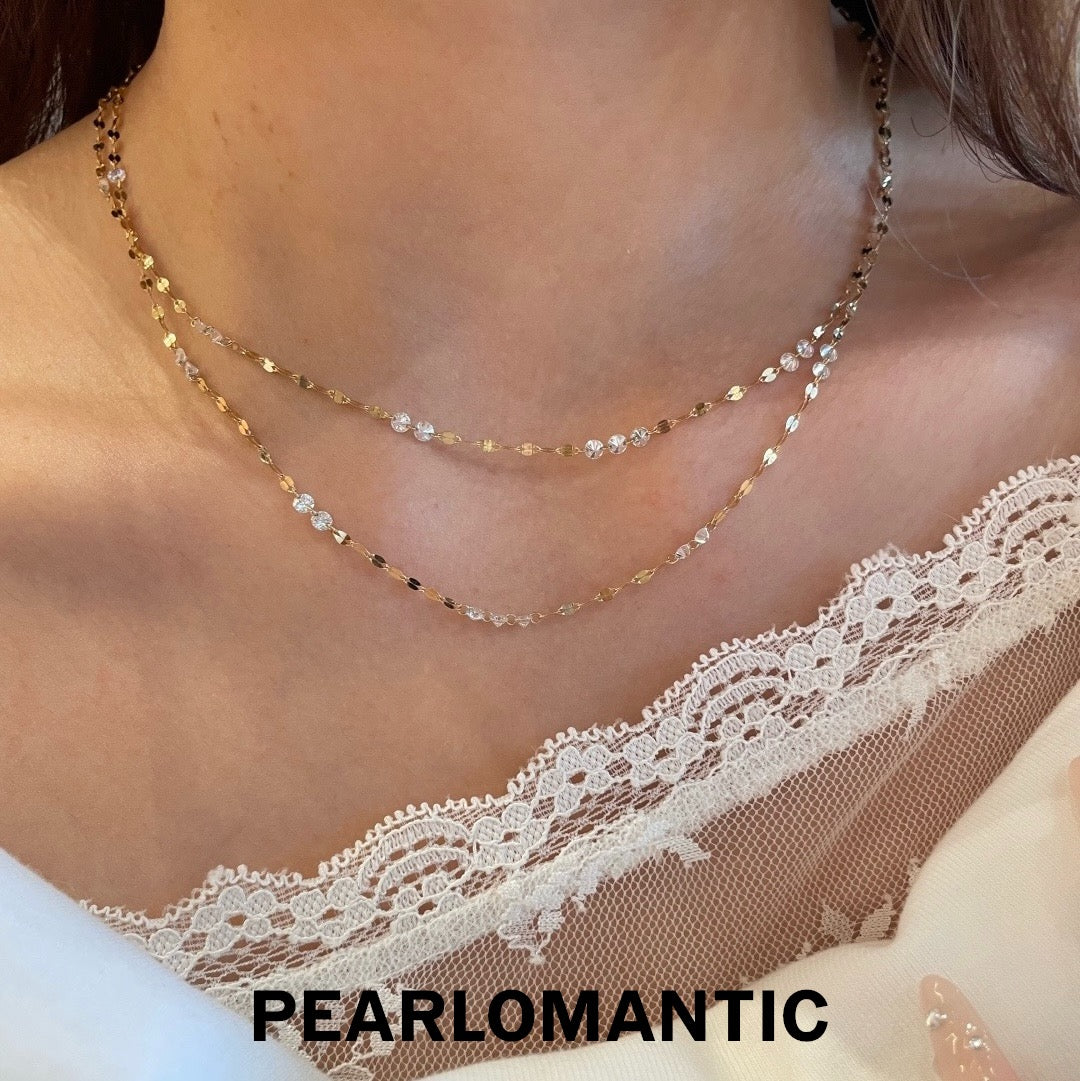 [Group-Buying] 1.3ct Lab Diamond Sparkle Station Necklace in 18K Gold