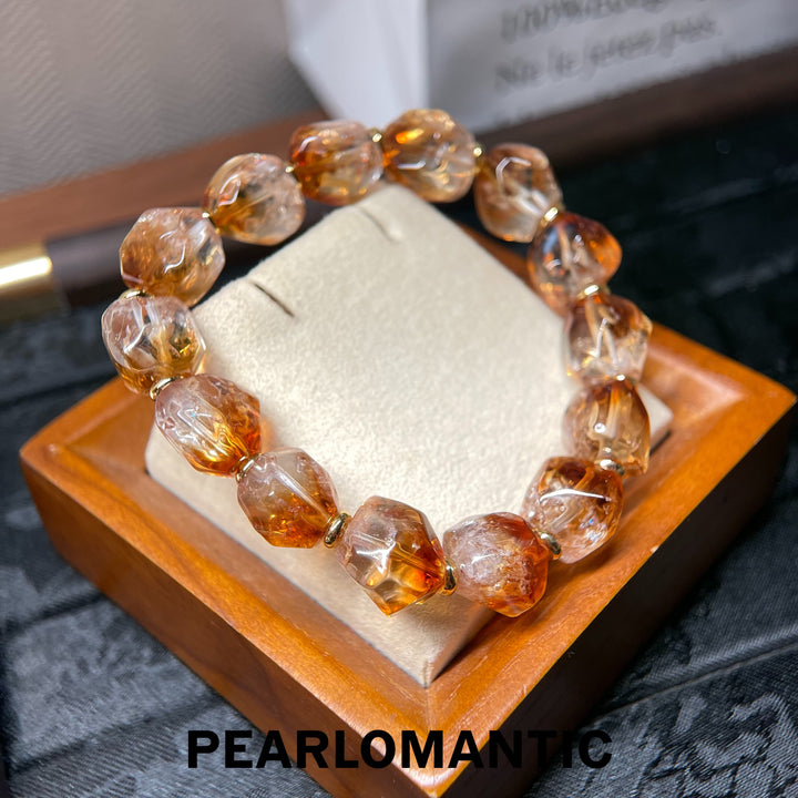 [Designer’s Choice] Golden Hour Natural Citrine Gradient Irregular Bead Bracelet