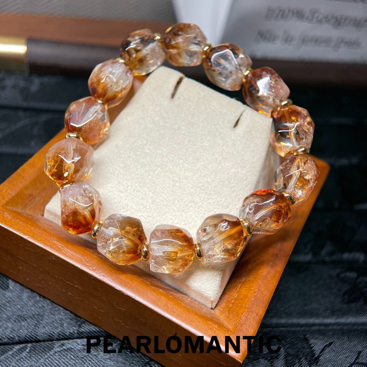 [Designer’s Choice] Golden Hour Natural Citrine Gradient Irregular Bead Bracelet