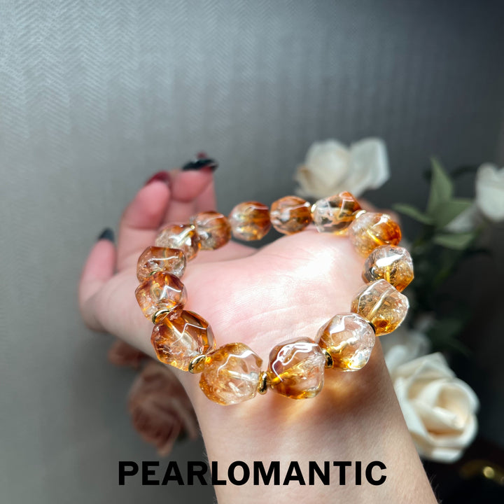 [Designer’s Choice] Golden Hour Natural Citrine Gradient Irregular Bead Bracelet