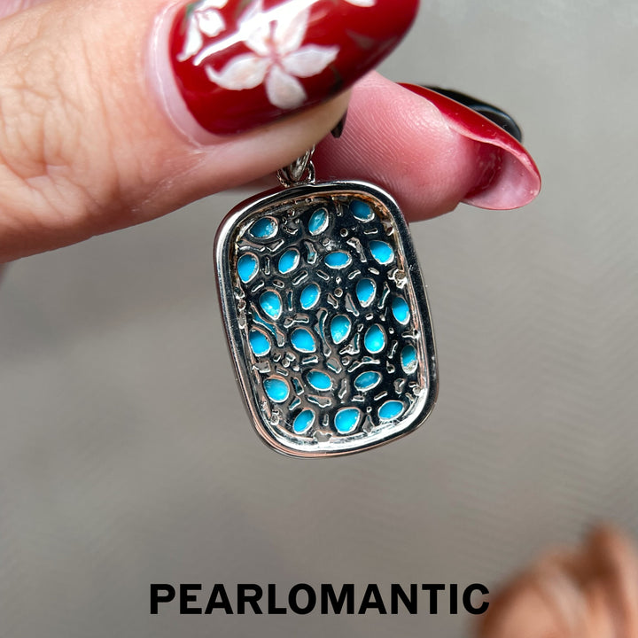 [Designer’s Choice] Blue Mosaic Natural Turquoise Multi-Stone Pendant 3.4ct