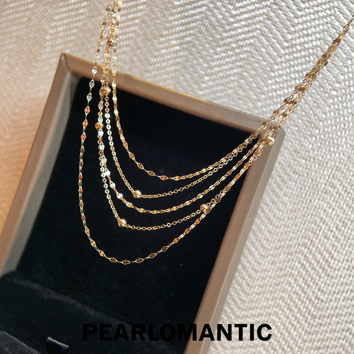 [Group-Buying] Golden Cascade 18K Five-Layer Tassel Necklace