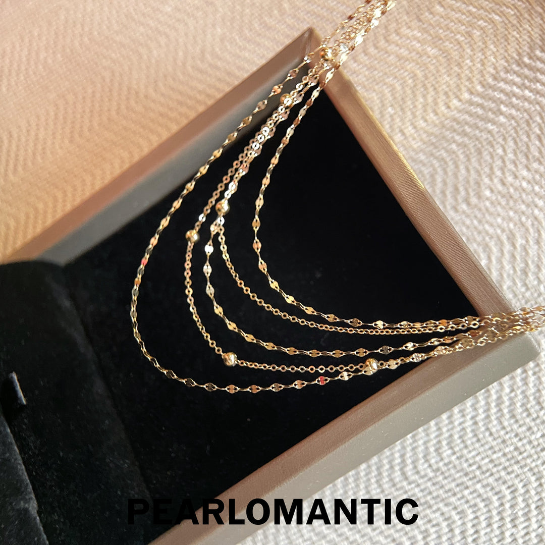 [Group-Buying] Golden Cascade 18K Five-Layer Tassel Necklace