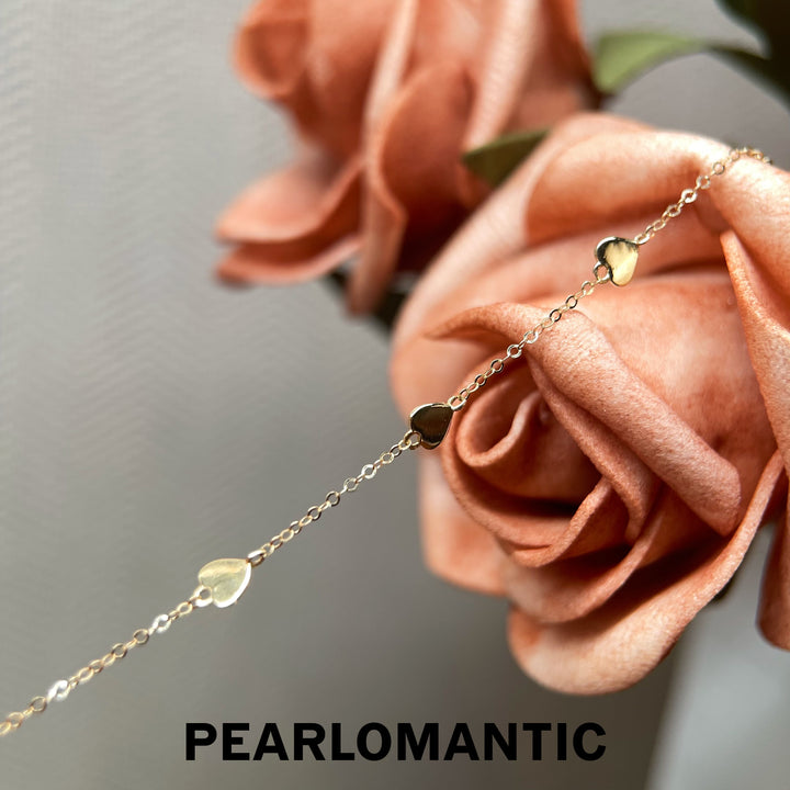 [Group-Buying] Love Spark 18K Gold Heart O-Chain Necklace &amp; Bracelet Set