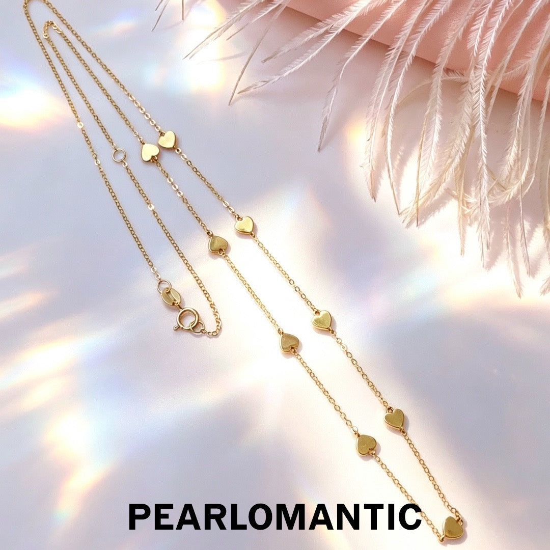 [Group-Buying] Love Spark 18K Gold Heart O-Chain Necklace &amp; Bracelet Set