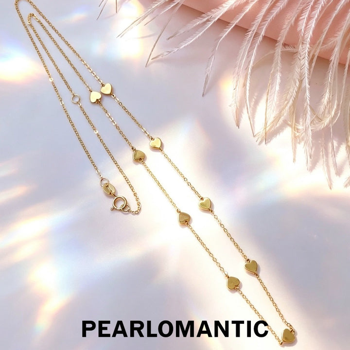 [Group-Buying] Love Spark 18K Gold Heart O-Chain Necklace &amp; Bracelet Set
