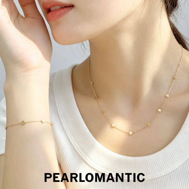 [Group-Buying] Love Spark 18K Gold Heart O-Chain Necklace &amp; Bracelet Set