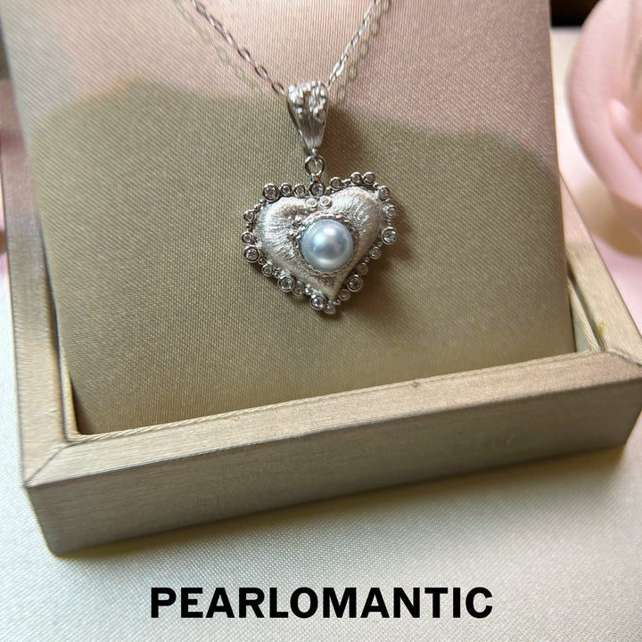 [Fine Jewelry] Moonlight Heart Akoya Madama Pearl S925 Gold-Plated Necklace