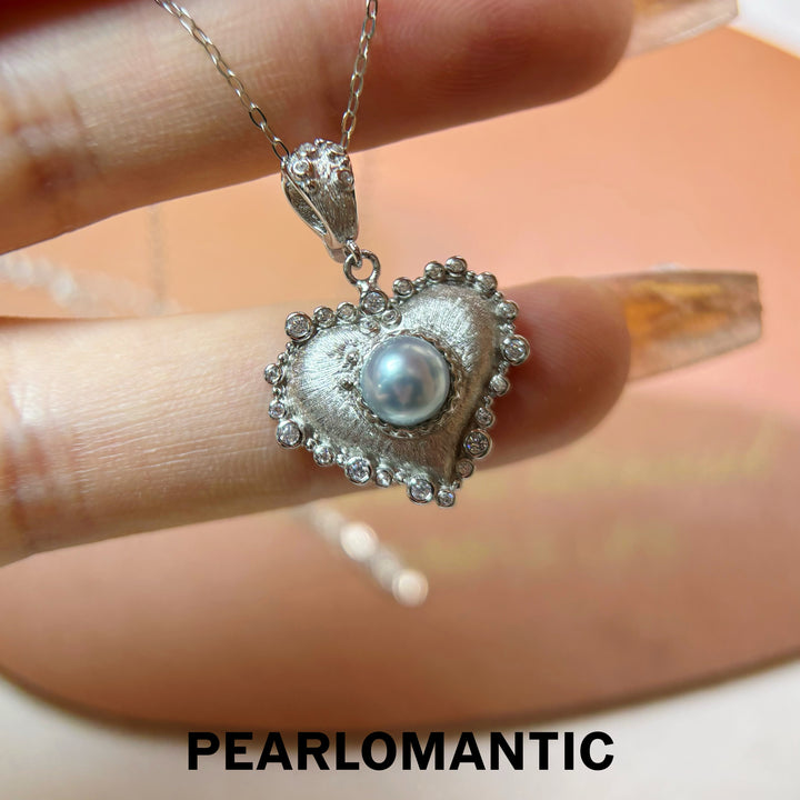 [Fine Jewelry] Moonlight Heart Akoya Madama Pearl S925 Gold-Plated Necklace