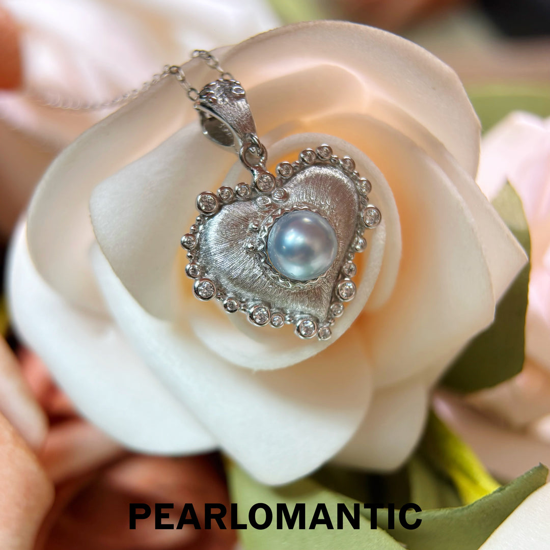 [Fine Jewelry] Moonlight Heart Akoya Madama Pearl S925 Gold-Plated Necklace
