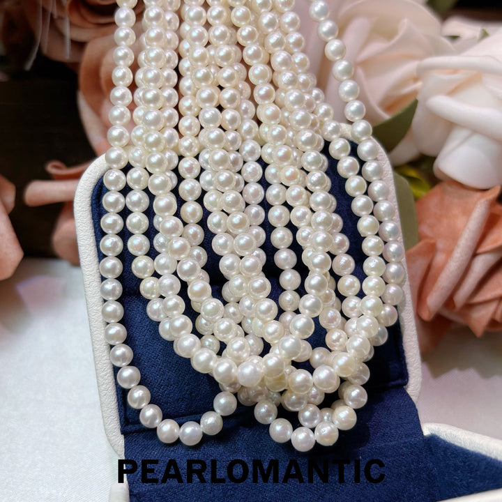 [Group-Buying] Mirror Glow 4–5mm Japan Akoya Pearl Necklace with 18K Adjustable Chain
